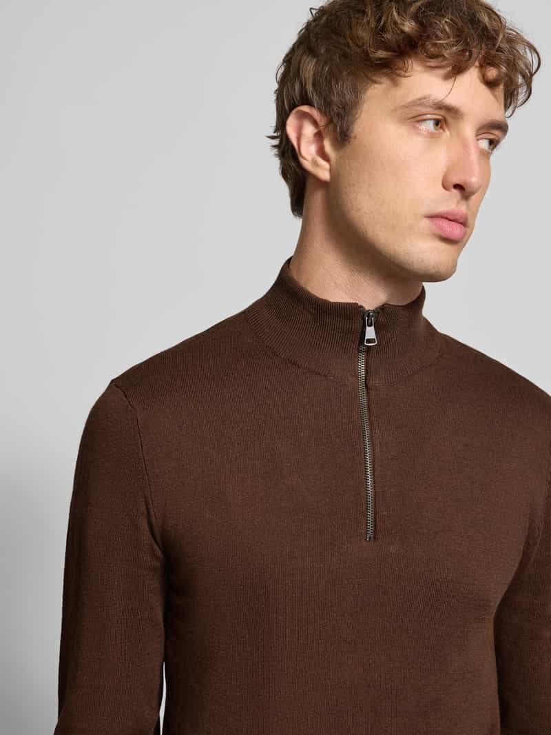 Blend Schipperstrui van katoenmix in gebreide look