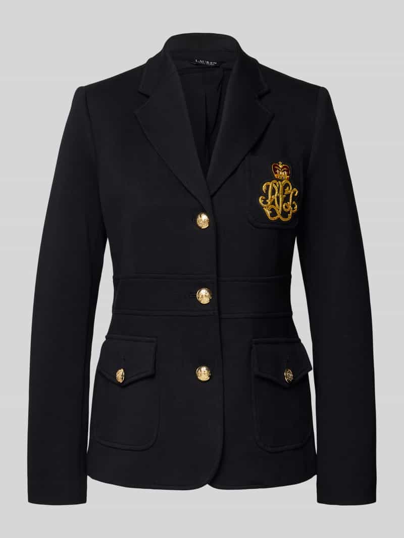 Lauren Ralph Lauren Slim fit blazer met labelapplicatie model 'SINJON'