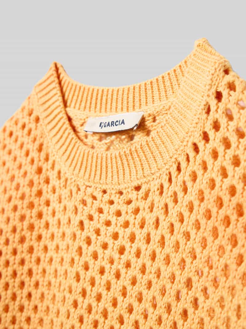 Garcia Gebreide pullover met ribboorden