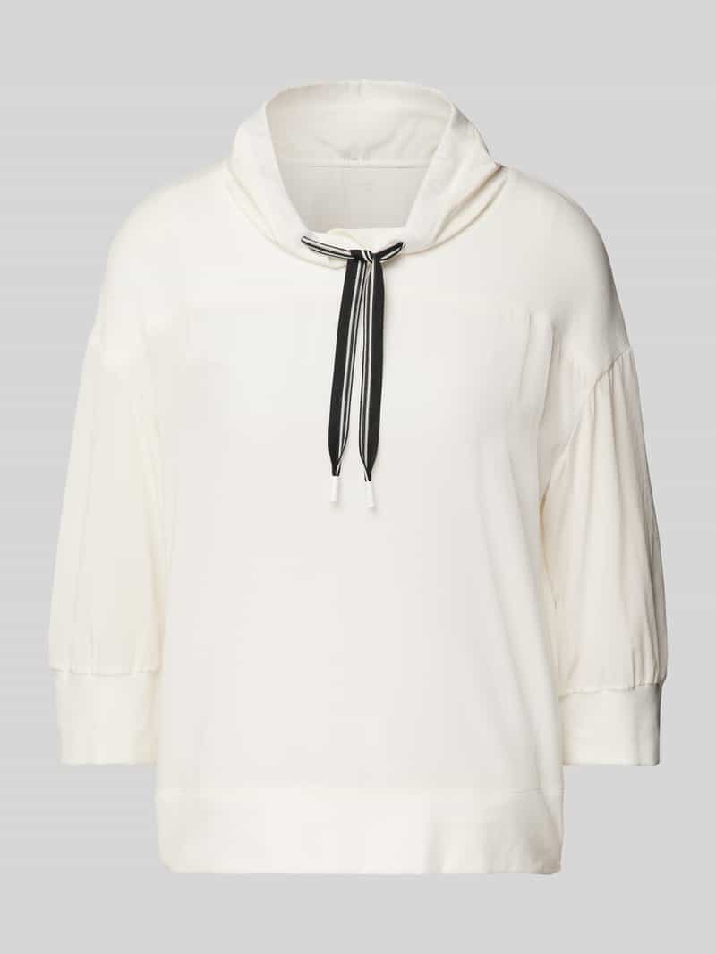Marc Cain Regular fit shirt met lange mouwen van puur viscose model 'SPORTS'