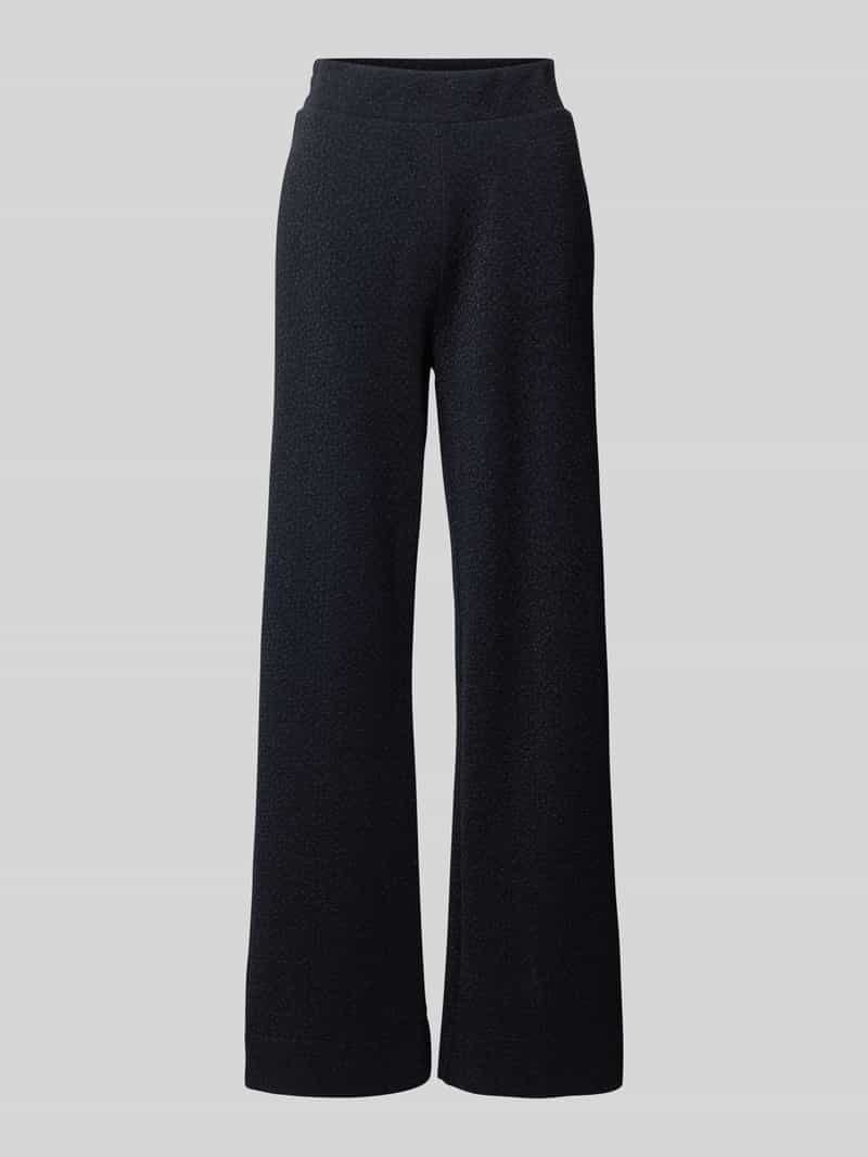 Wide fit stoffen broek met elastische band