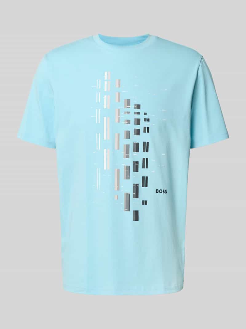 BOSS Green Relaxed fit T-shirt van katoenmix model 'TEE'