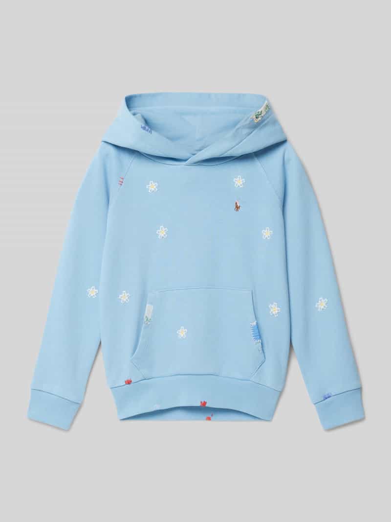 Polo Ralph Lauren Kids Hoodie met motiefstitching