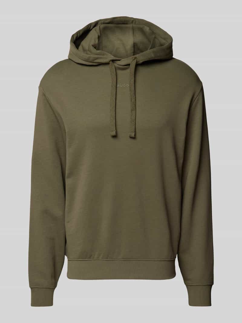 HUGO Hoodie met labelprint model 'Dapo'