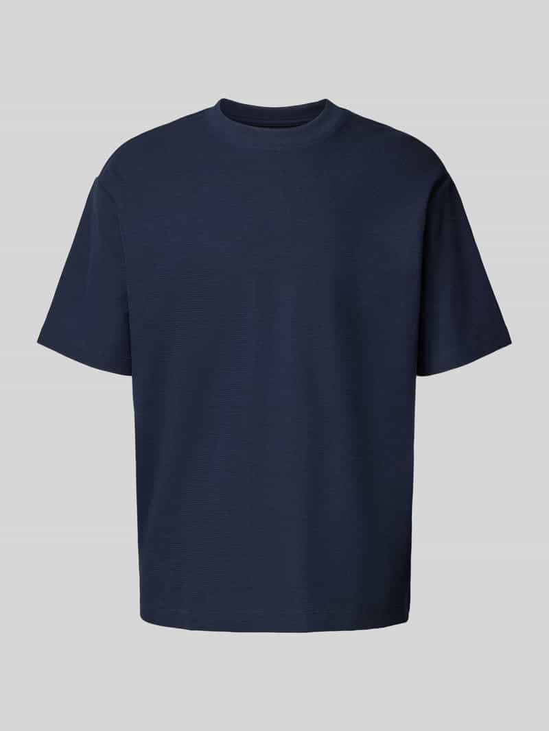 MCNEAL T-shirt met geribde ronde hals