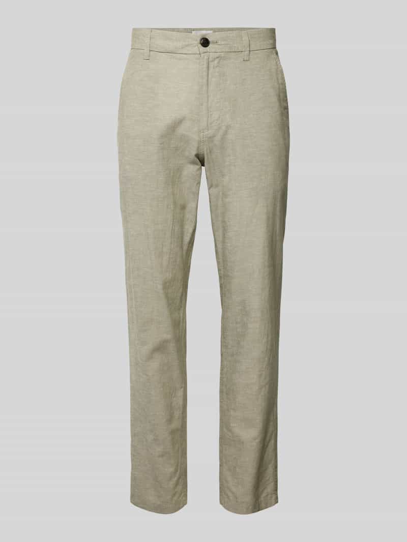 jack & jones Tapered fit chino met ceintuurlussen model 'SUMMER'