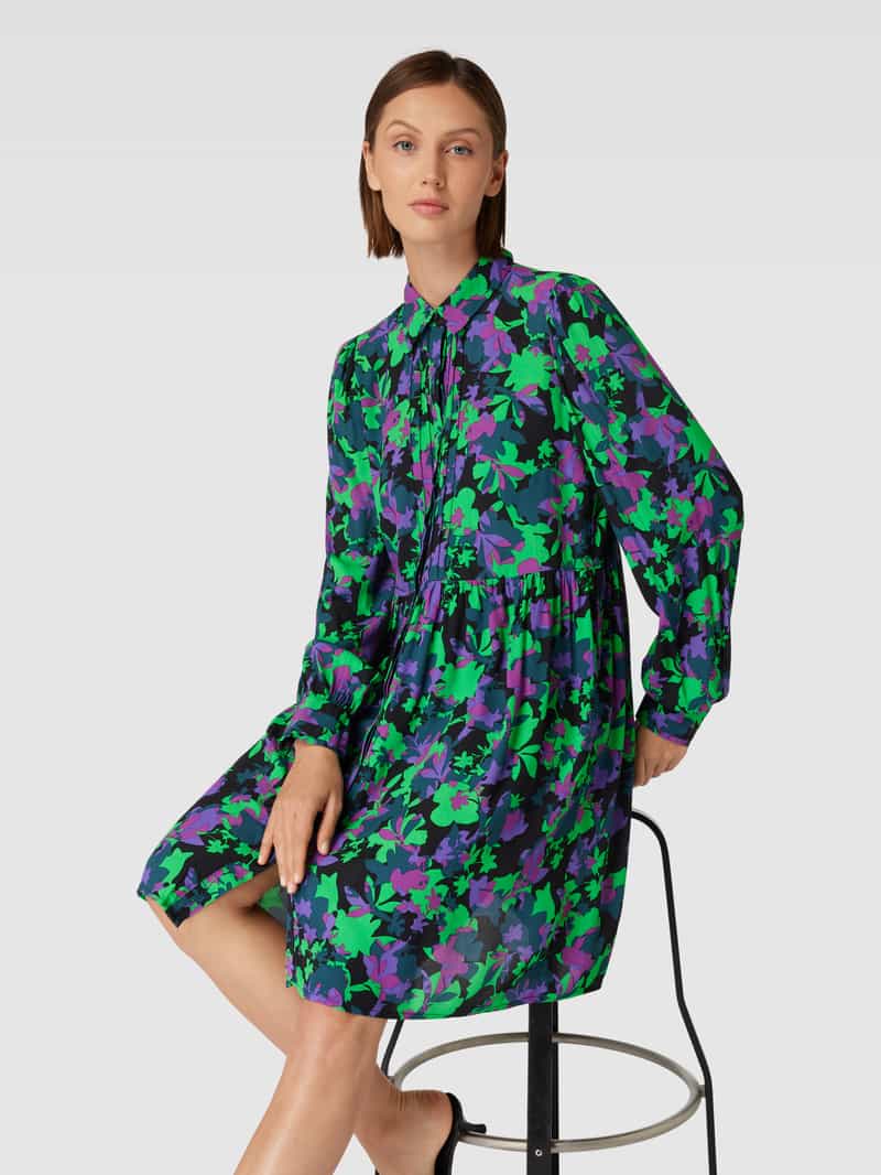 YAS Knielange jurk met bloemenmotief model 'LICCO'
