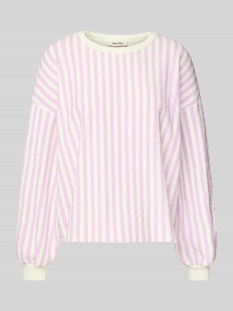 American vintage Sweatshirt met ribboorden model 'BOBYPARK'