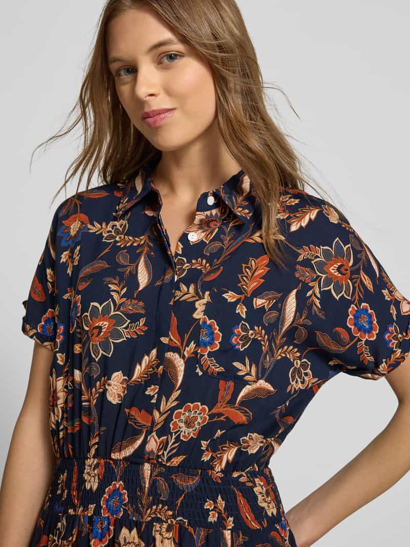 Apricot Midi-jurk van viscose met steekzakken