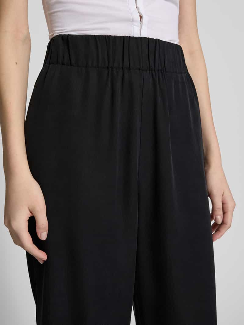 Marc O'Polo DENIM Wide leg stoffen broek met verkort model