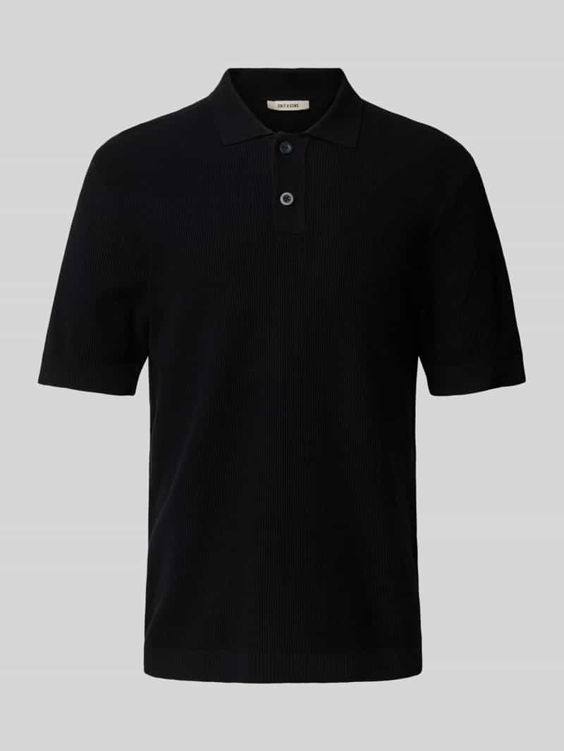Only & Sons Regular fit gebreide polo van puur katoen model 'TONY'