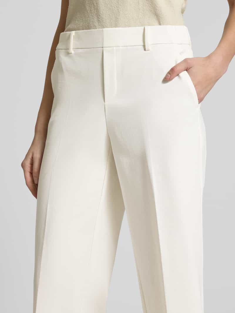 STEHMANN Straight leg stoffen broek met steekzakken model 'Fenja'