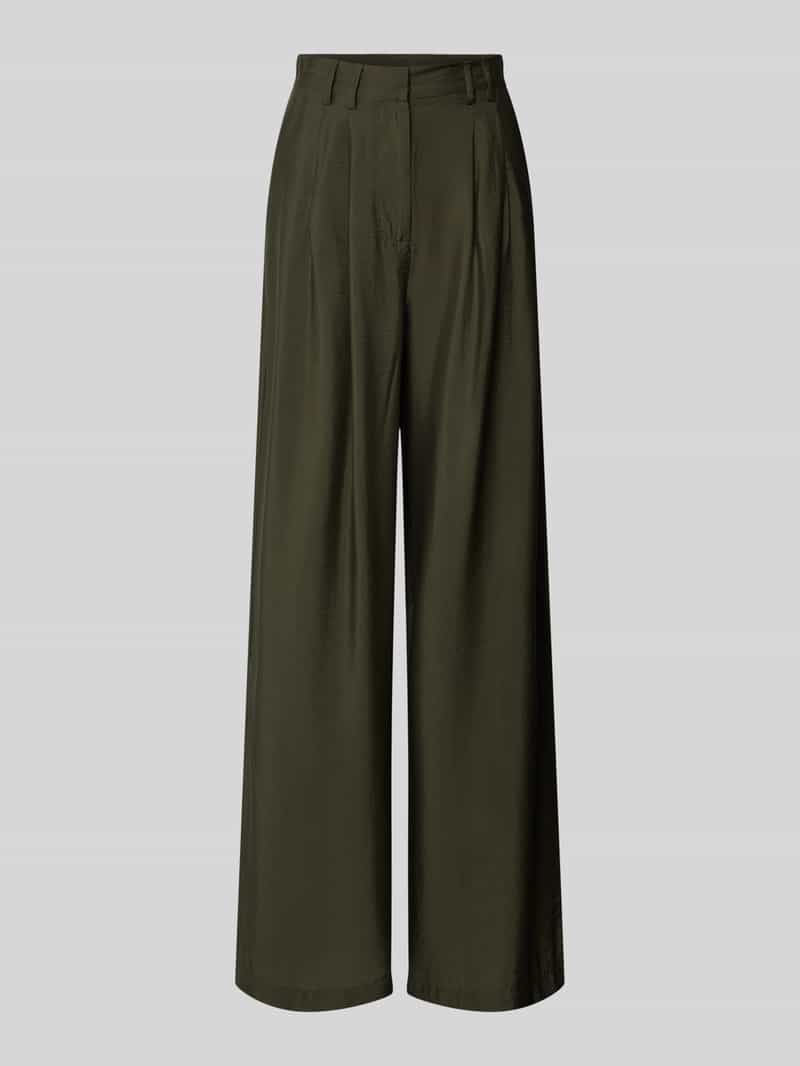 Broek met wijde pijpen van viscosemix model 'FINJA'