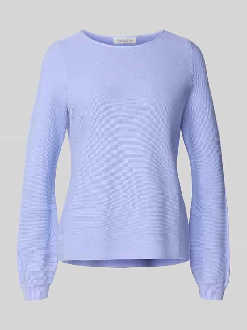 Christian Berg Woman Gebreide pullover met ribboorden
