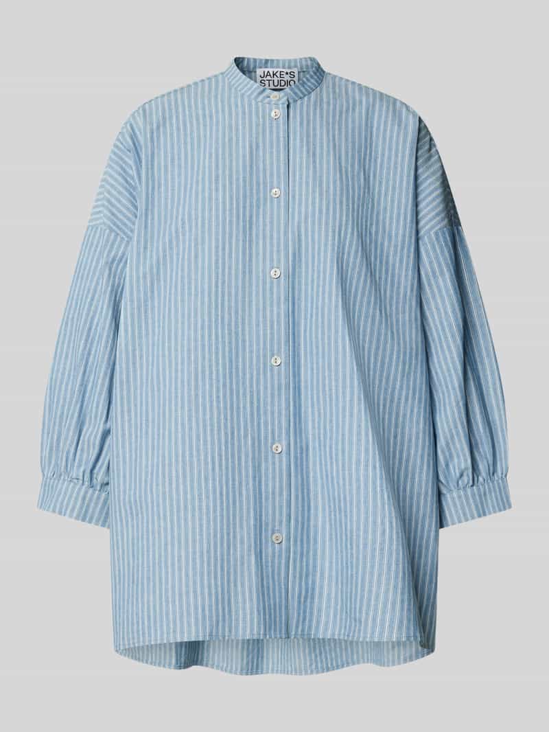 Relaxed fit blouse met opstaande kraag
