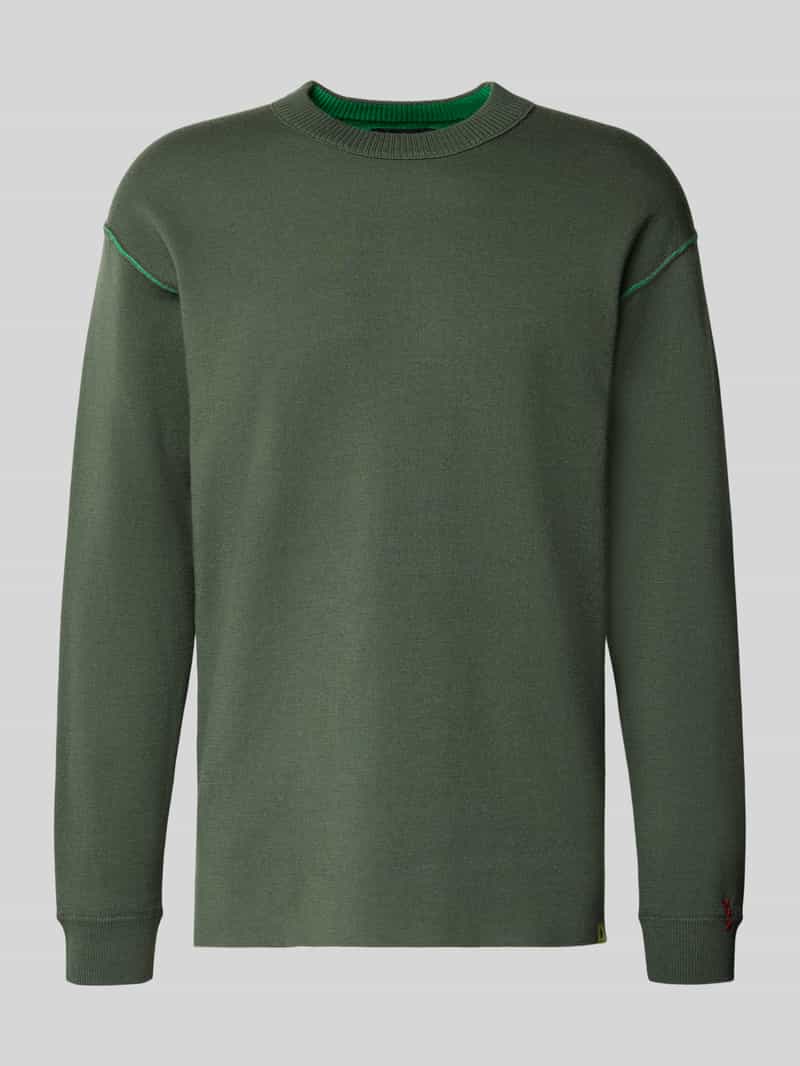 Scotch & Soda Gebreide pullover met ronde hals