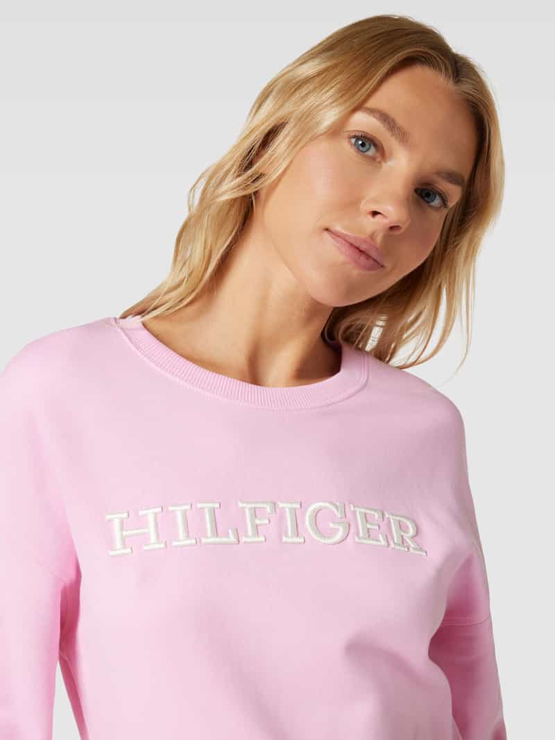 Tommy Hilfiger Sweatshirt van katoen met labeldetail