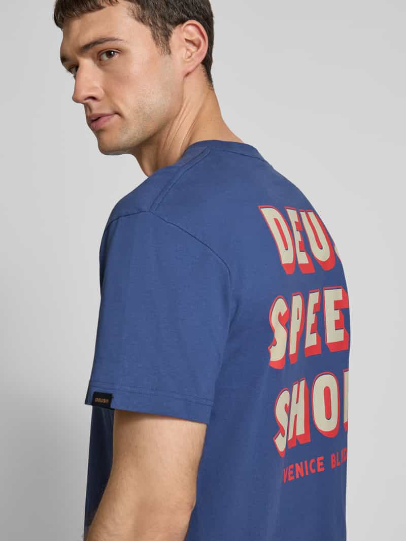 DEUS EX MACHINA T-shirt met labelprint model 'Gaucho'