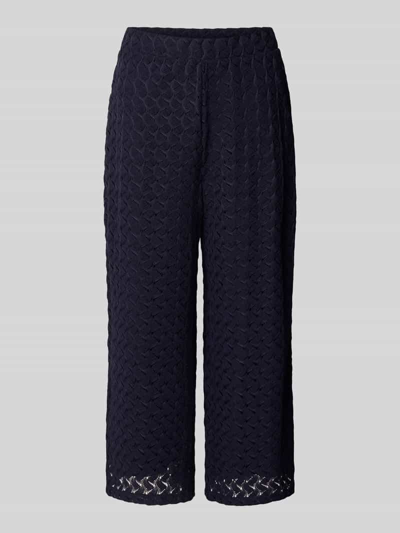 s.Oliver BLACK LABEL Wide leg culotte met kantpatroon