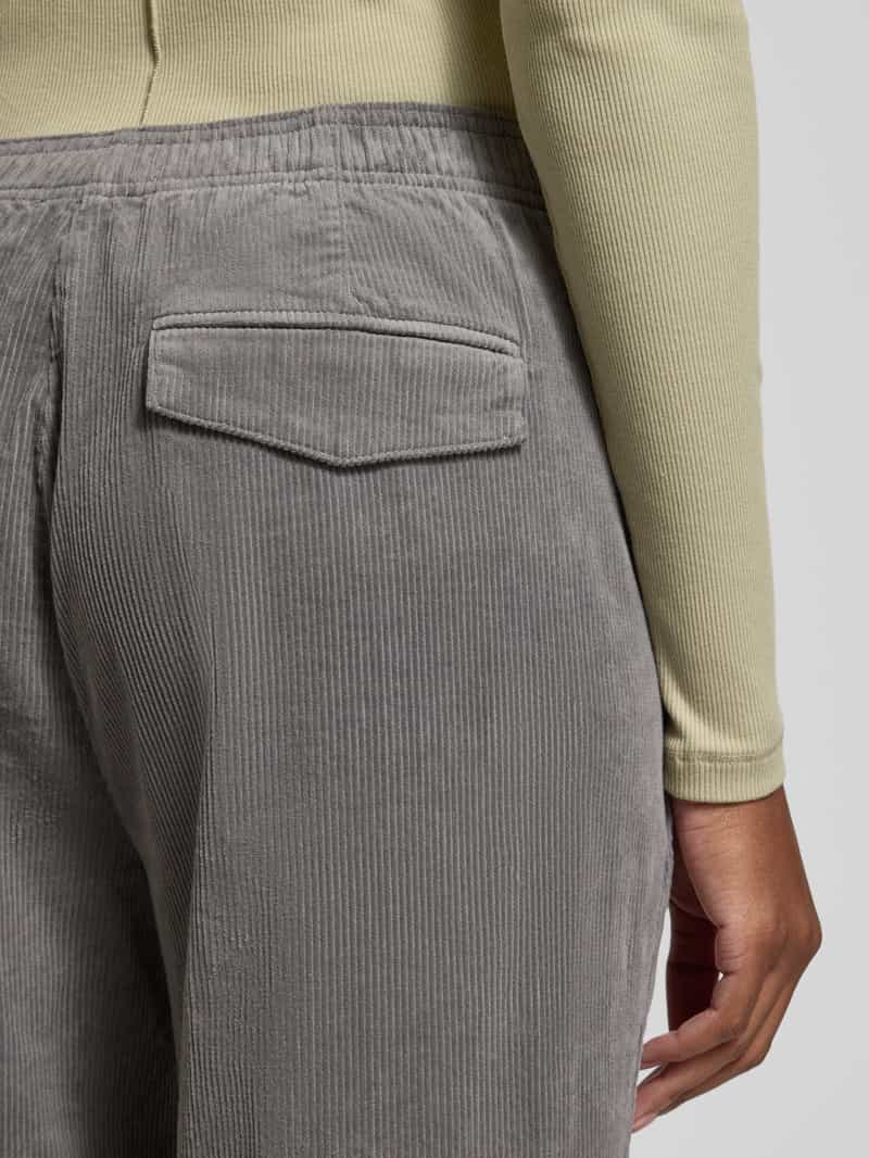 Opus Corduroy broek met achterzak model 'Mileni cargo'