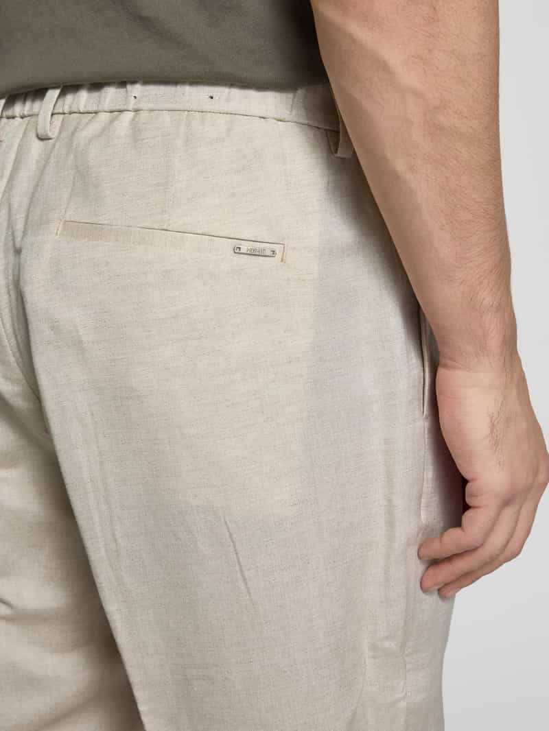 Antony Morato Relaxed fit linnen broek met elastische band