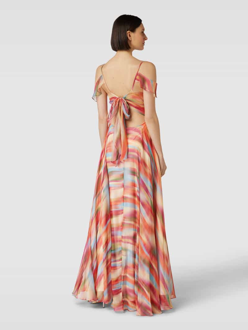 Avondjurk met all-over motief Mascara