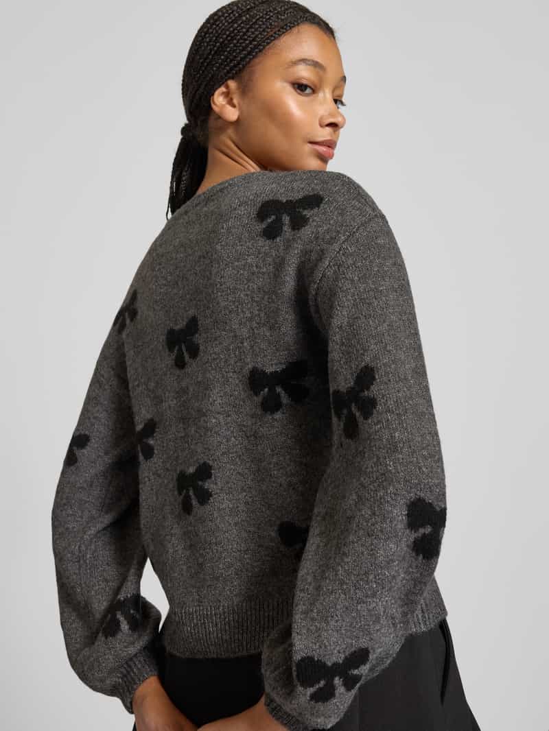 Only Regular fit gebreide pullover met all-over motief model 'BORA'