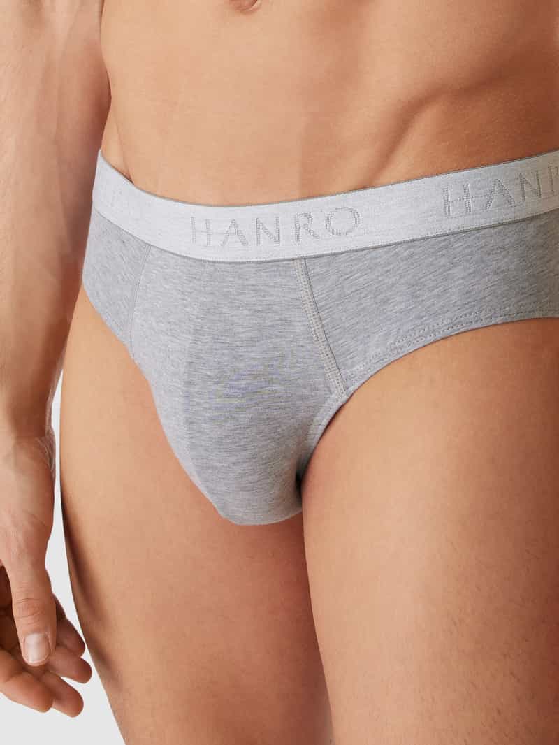 Hanro Slip met labeldetails in een set van 2 stuks
