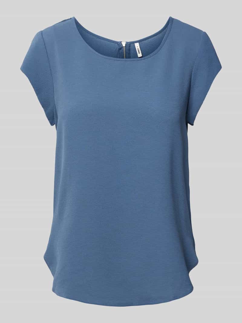 Only Blouse met korte mouwen ONLVIC S/S SOLID TOP NOOS PTM