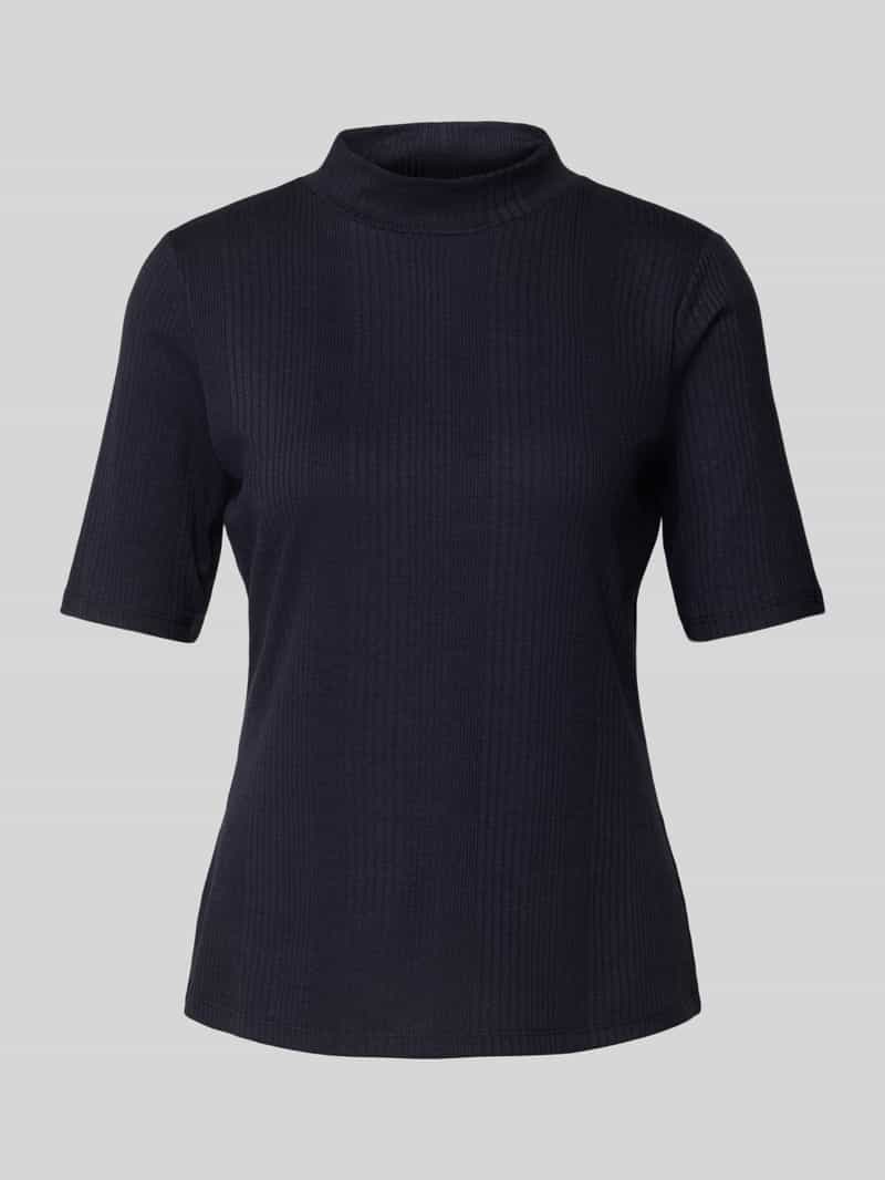 comma T-shirt met opstaande kraag