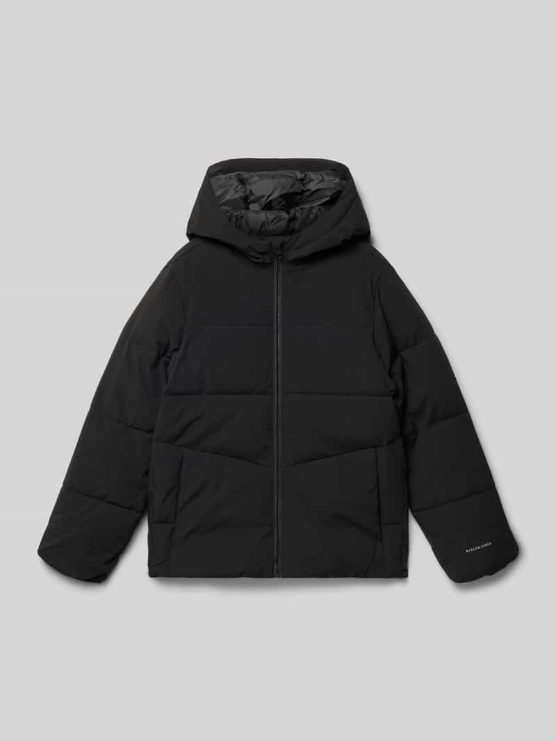 jack & jones Regular fit gewatteerd jack met logoprint model 'Global'