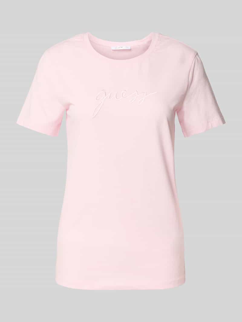 Guess T-shirt met labelstitching model 'LUCIA'