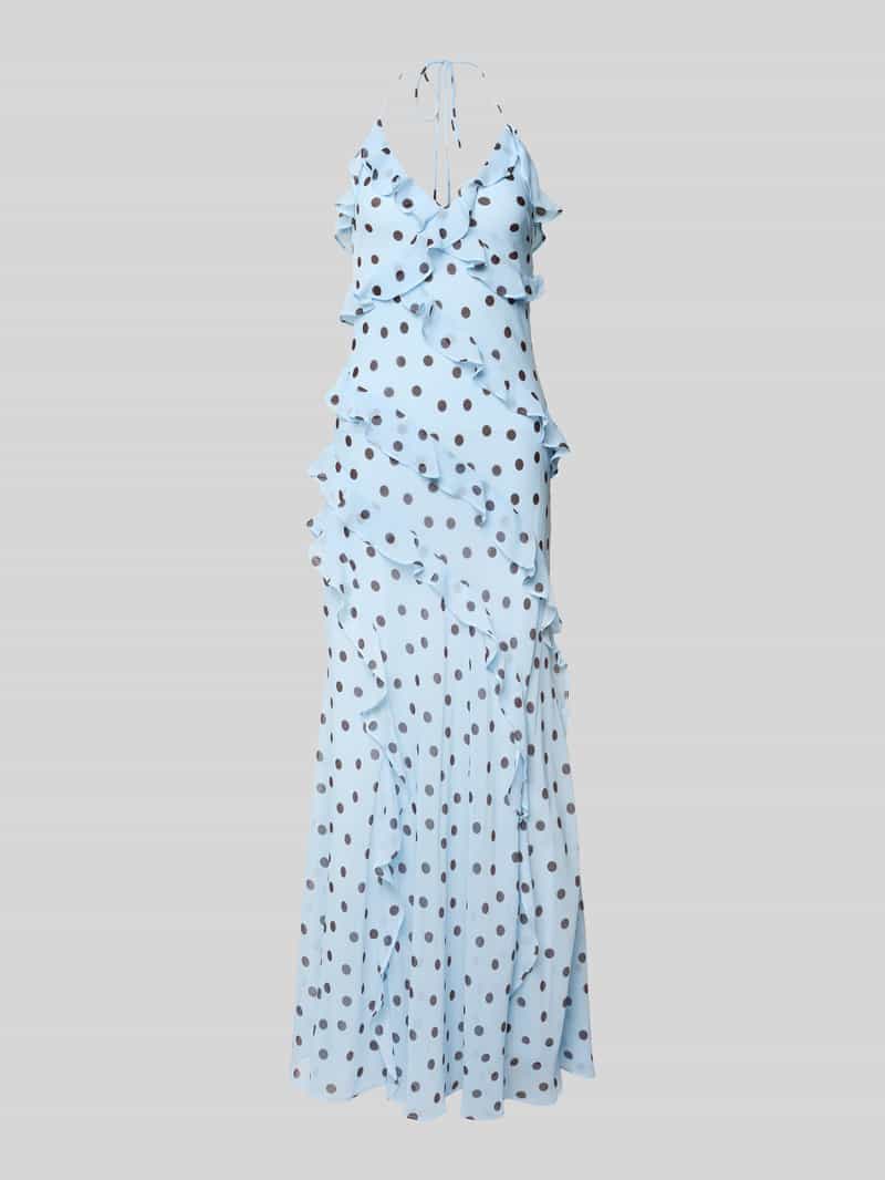 maxi-jurk met volants model 'Kimberley'