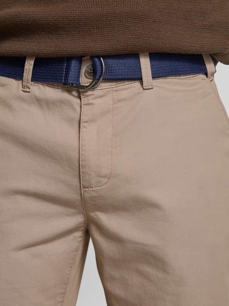 MCNEAL Slim fit chino met riem