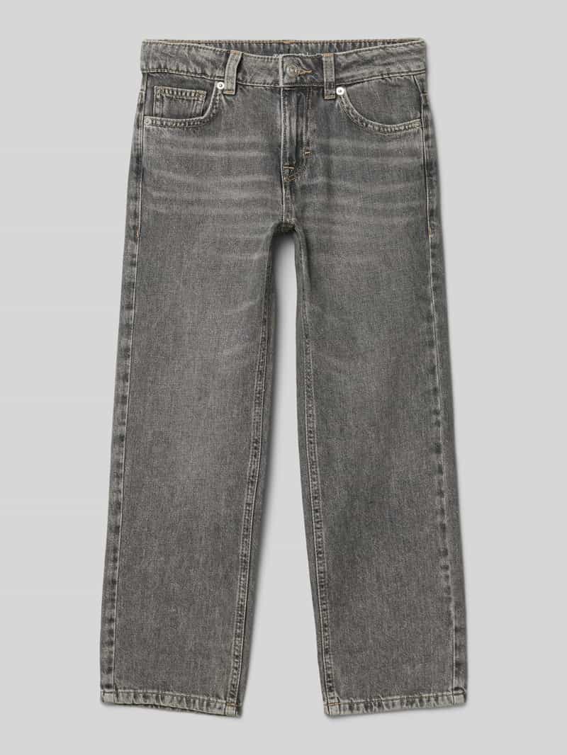 Tom Tailor Straight fit jeans van puur katoen met interne breedteverstelling