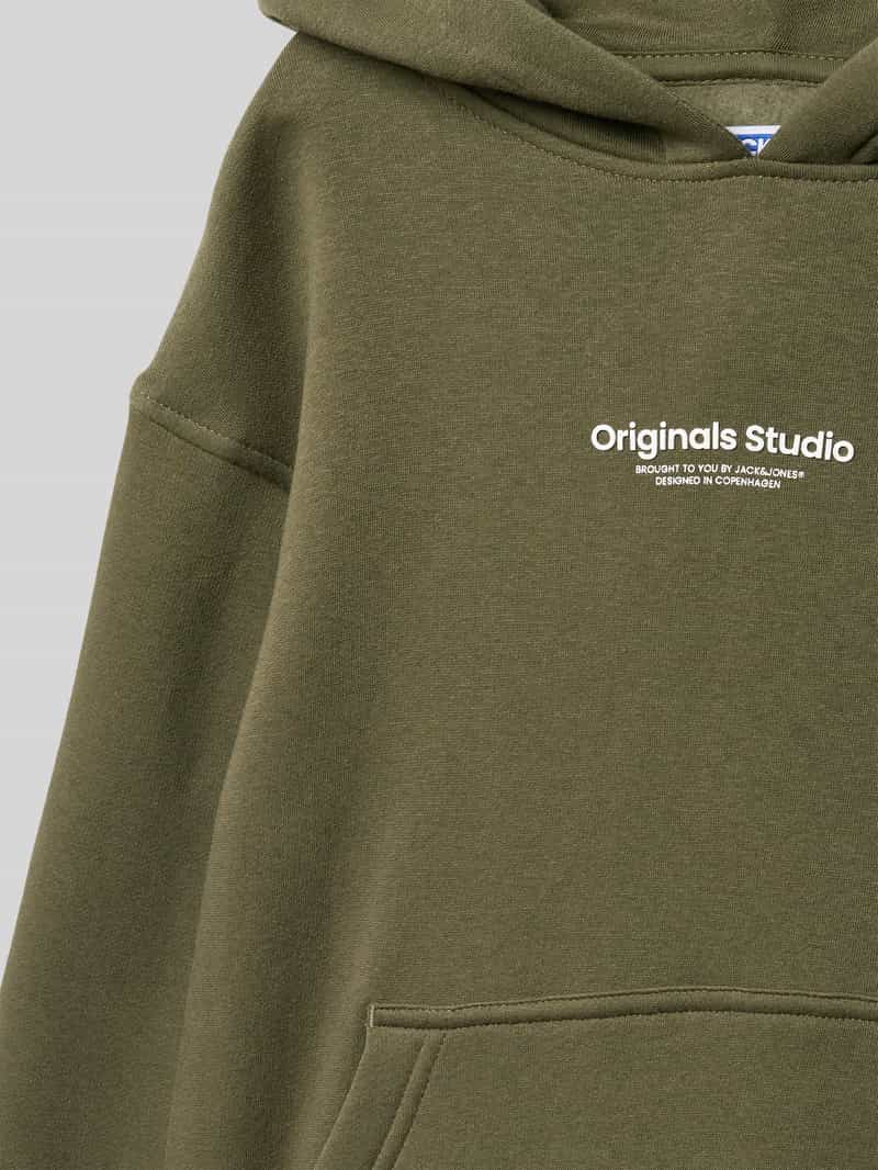 jack & jones Hoodie met labelprint model 'ERBRO'
