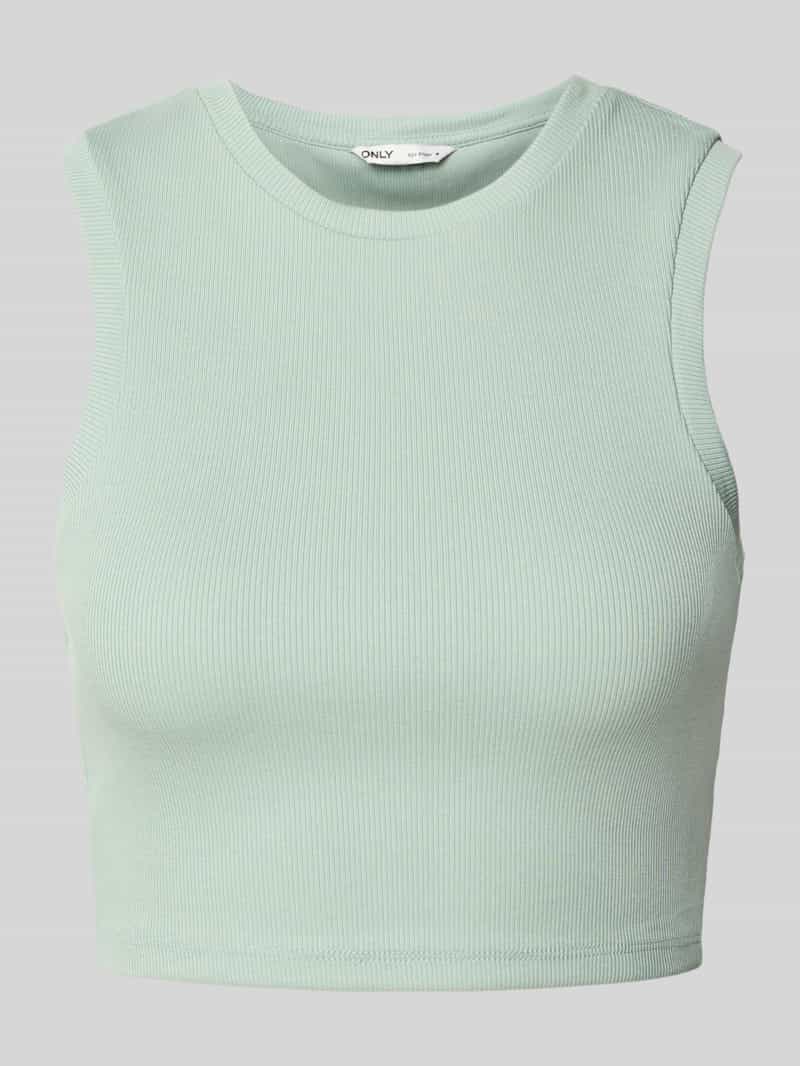 Only Slim fit korte tops van katoenmix model 'VILMA'