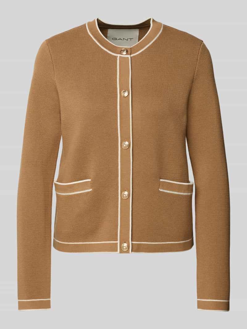 Gant Gebreide cardigan met steekzakken