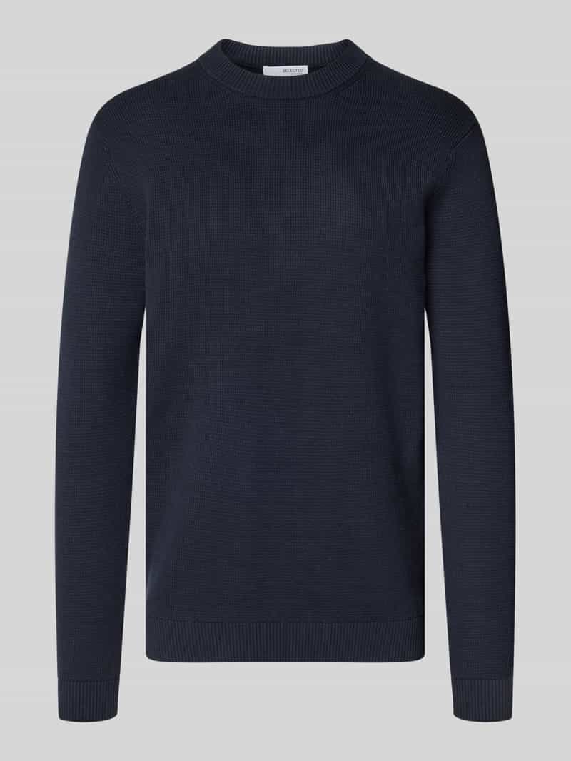 Selected Homme Regular fit gebreide pullover van puur katoen model 'DANE'