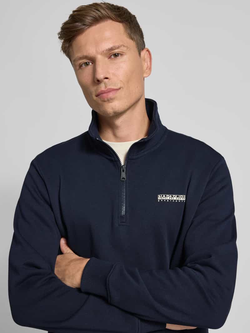 Napapijri Sweatshirt met opstaande kraag