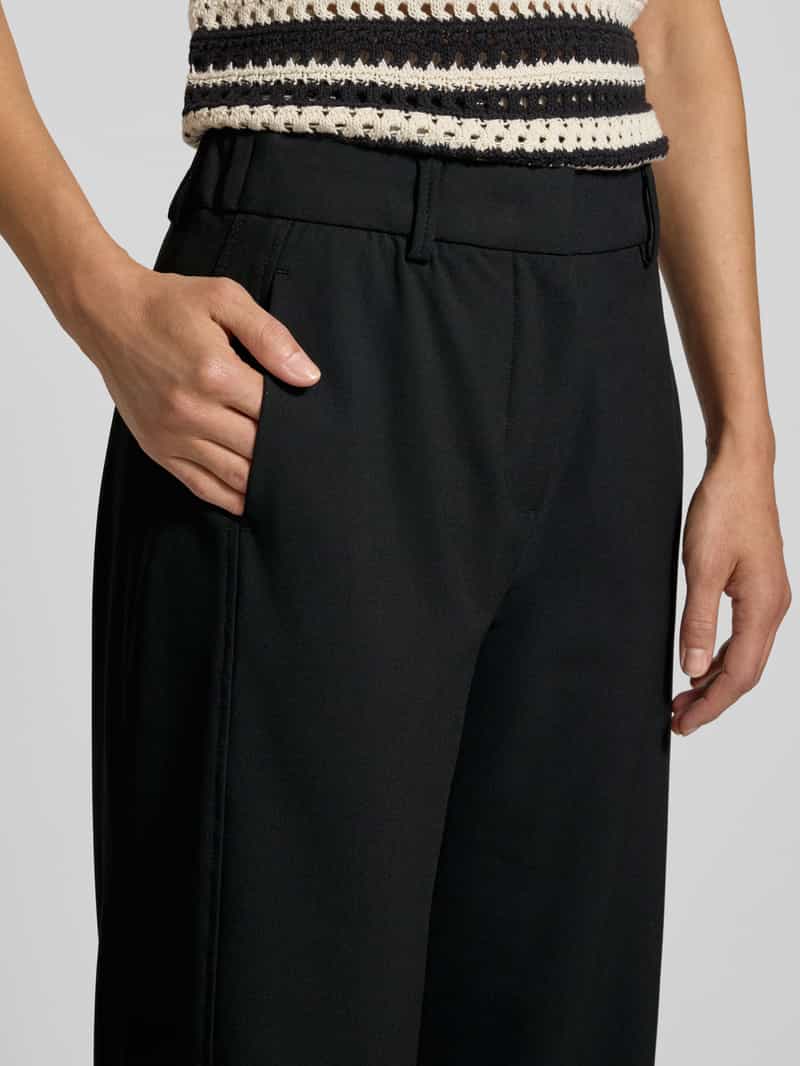 OPUS PANTS Straight leg stoffen broek met paspelzak aan de achterkant model 'Mette'