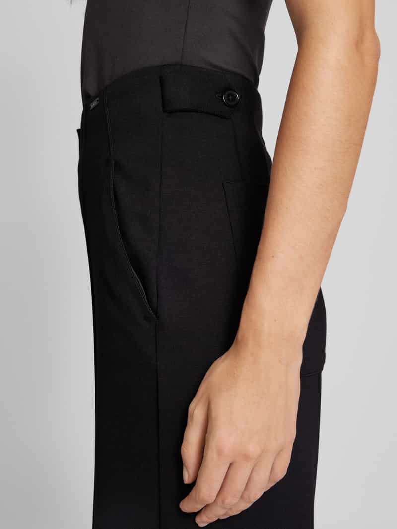Smith and Soul Stoffen broek met persplooien en steekzakken