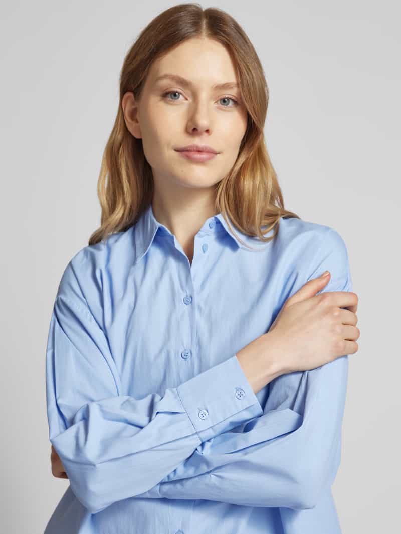 Vero Moda Oversized overhemdblouse van katoenmix model 'FANNI'