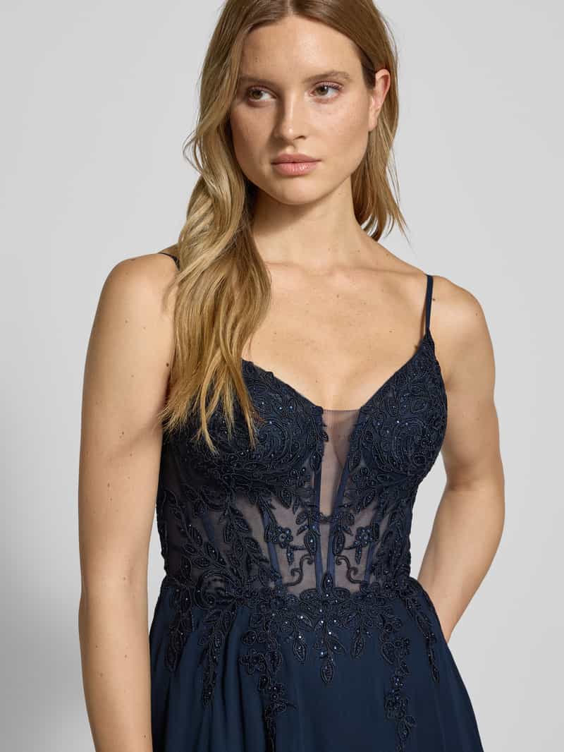 luxuar Avondjurk met hartvormige hals