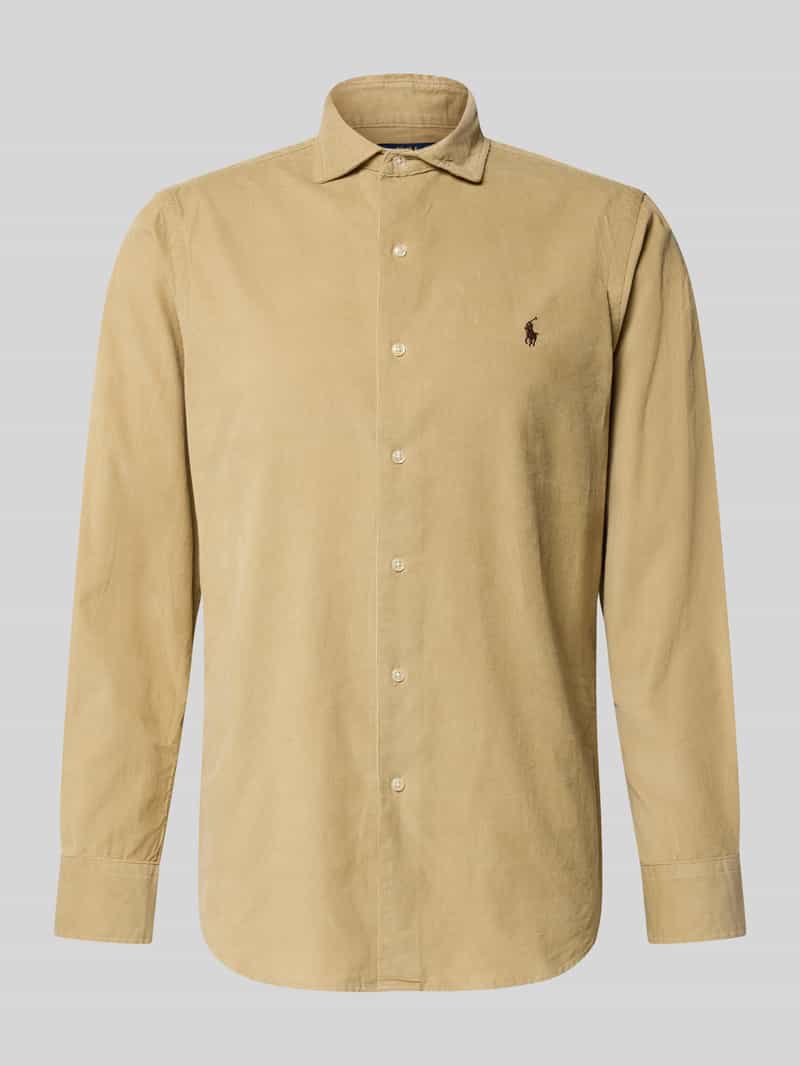 Polo Ralph Lauren Regular fit vrijetijdsoverhemd met logostitching model 'CORDUROY'