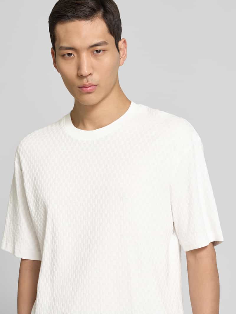 s.Oliver BLACK LABEL Relaxed fit T-shirt van gestructureerde jersey