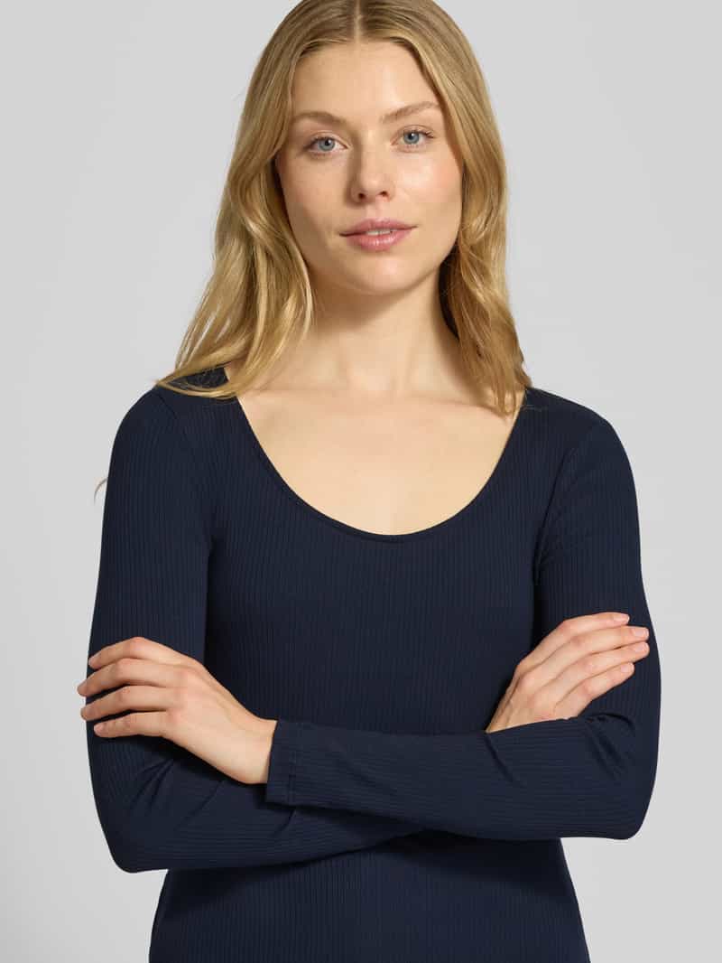 Lauren Ralph Lauren Shirt met lange mouwen in riblook model 'CHITRA'