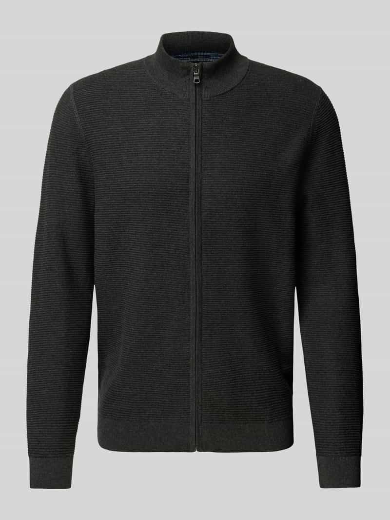 OLYMP Level Five Gebreid vest met opstaande kraag