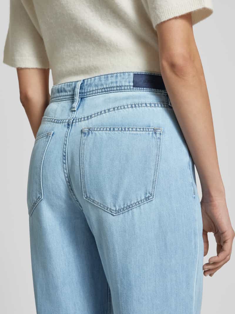 s.Oliver RED LABEL Wide leg jeans met tunnelkoord in 5-pocketmodel