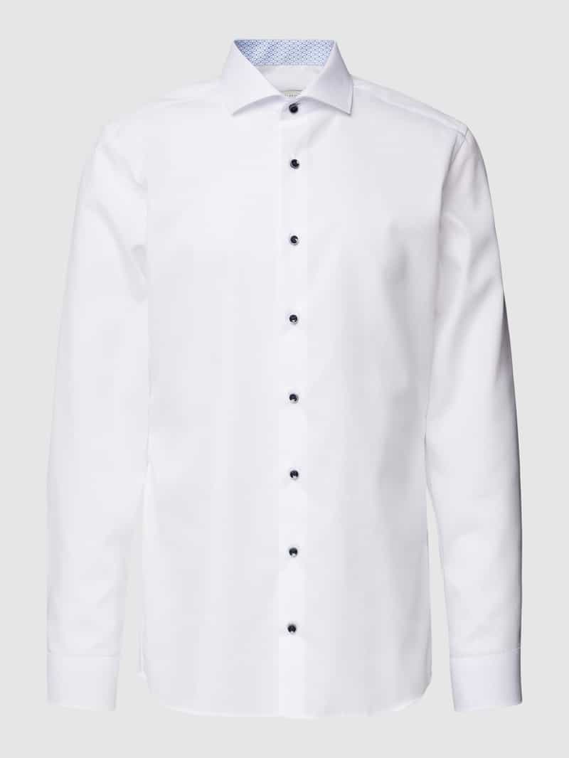 ETERNA SLIM FIT Slim fit zakelijk overhemd van popeline